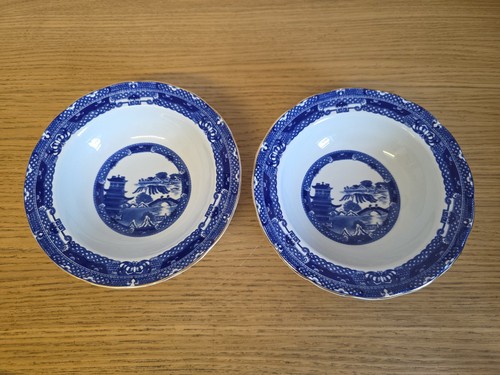 Ringtons blue white willow - &,