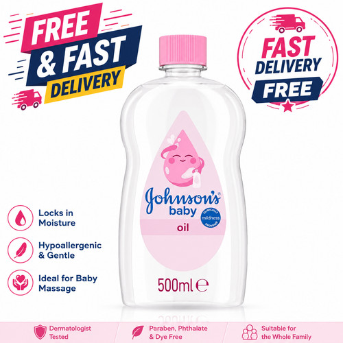Johnson baby oil 500 - oil, ml