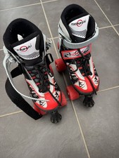 SENHAI MAX POWER QUADS QUAD KIDS CHILDRENS ADJUSTABLE ROLLER SKATES. SMALL 33-36