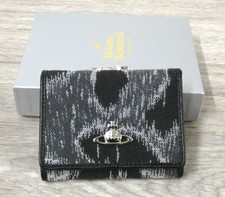 Vintage Vivienne Westwood Grey Camo Print Leather Wallet Purse New Boxed (Mtr)