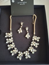 Matching Necklace and Pierced Earings