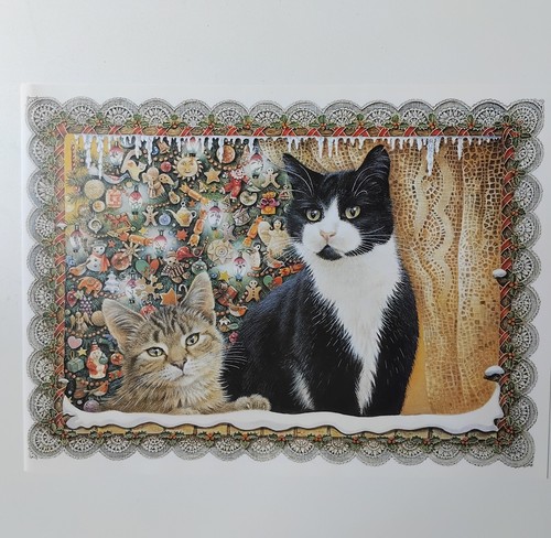 Vintage cat print - book, plate