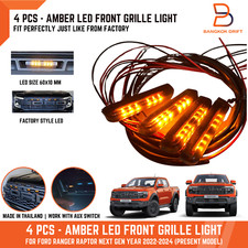 AMBER LED 4PCS FRONT GRILLE