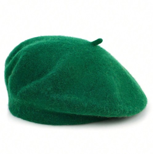 Plain beret hat - beret, autumn