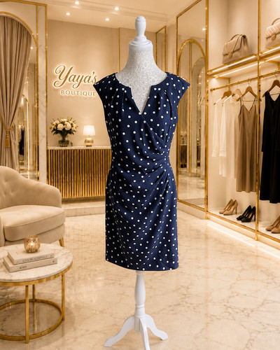 Adrianna papell navy white - adrianna,