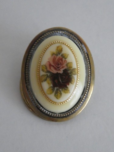 Vintage scarf clip gold tone - vintage,