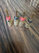 Cambridge Audio Gold 4mm Banana Plugs (4) - Great Quality & Condition