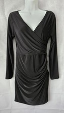 Boohoo Night Black Ruched Wrap