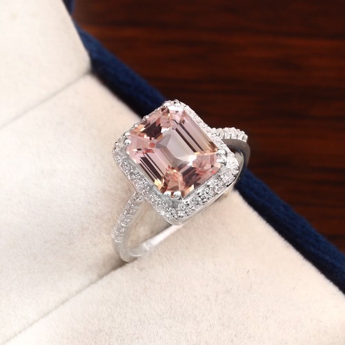 Padparadscha sapphire ring 925 - sapphire,