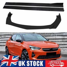 For Vauxhall Corsa III (D) S07 Front Bumper Lip Splitter Spoiler +  Side Skirt