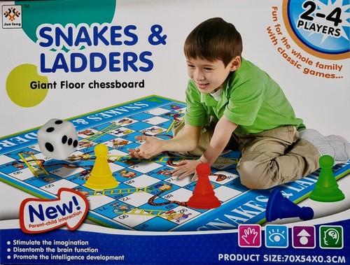 Jumbo snakes and ladders - and,
