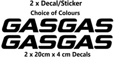 Gas Gas Decal/Sticker x 2 pcs