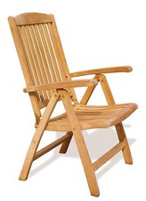 Teak Outdoor Recliner Chair -