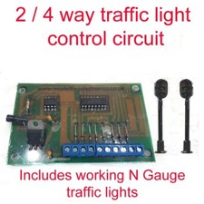 2 / 4 Way Traffic Light Control Circuit Model Railway N gauge inc Traffic lights