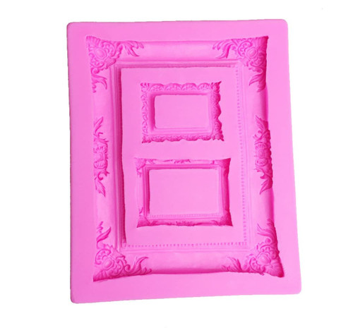 Photo frame silicone cake - silicone,