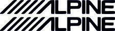 2 Alpine-Logo-Funny-Stickers-Decals- Car-Mirror-Window-19mm-149mm each