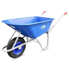 Bertie Barrow 85L Heavy Duty Wheelbarrow – 200kg Load, 11.4kg Frame, 16" HD Whee