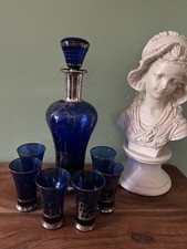VINTAGE COBALT BLUE  SILVER
