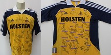 1999-00 Official Tottenham Away Shirt Squad Signed inc. Ginola & Ferdinand + COA