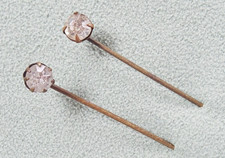 Antique Cravat Pin Tie Stick Victorian Gilt Rhinestone Paste Gentlemens c1900