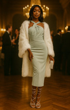 Vesper Womens Twist Halterneck