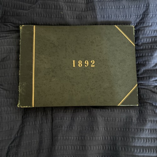 1892 antique photograph album - photograph,