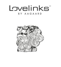 Genuine LOVELINKS 925 sterling silver RING OF FLOWERS charm bracelet bead