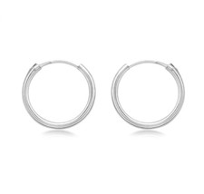 9ct White Gold Plain 10mm -