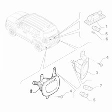 Genuine Left Reverse Light -