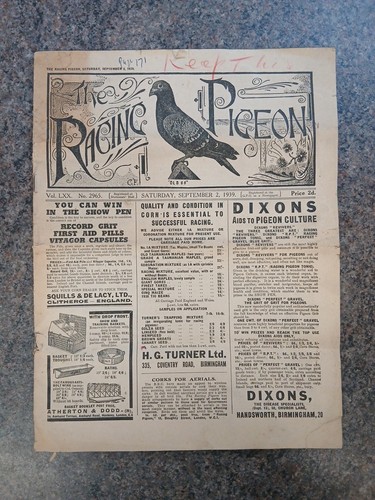 The racing pigeon newspaper - racing,