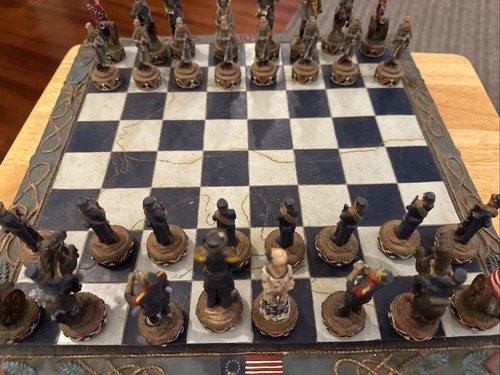 Civil war chess set - chess, heavy