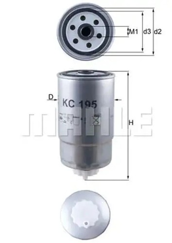 Fuel filter spin - filter, spin-on