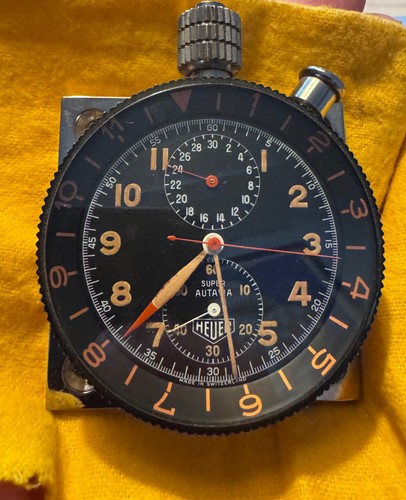 Stunning early heuer super - heuer,