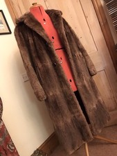 VINTAGE REAL FUR COAT LONG
