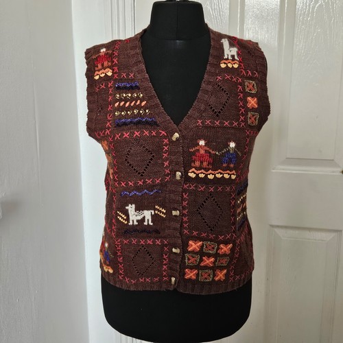 Vintage white stag - white, knit