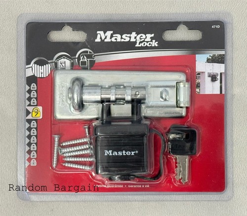 Master lock bolt hasp - bolt, with