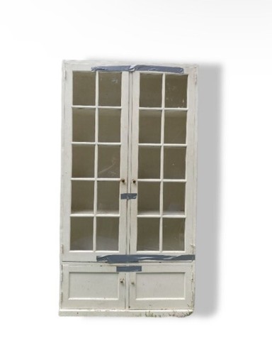 White cupboard well used - white,