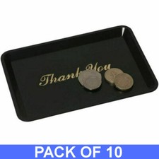 10 x Black Plastic Thank You