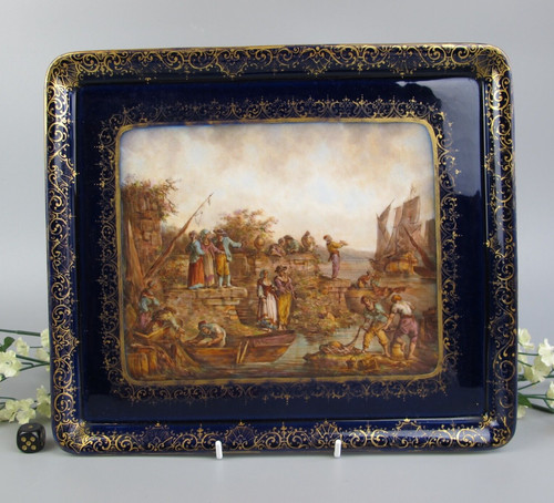Dresden porcelain tray plate - dresden,