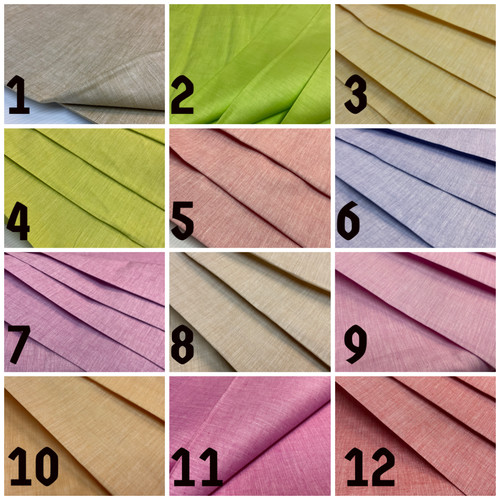 Plain summer pastel linen - linen, look