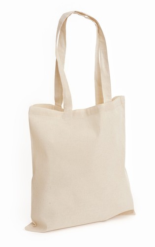 Cotton shopping plain bags - 10,