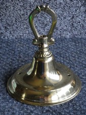 Large & Impressive 4 3/4" (122mm) Vintage Brass Chandelier Ceiling Rose. Hook