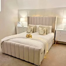 Luxury Winged Panel Bed Frame