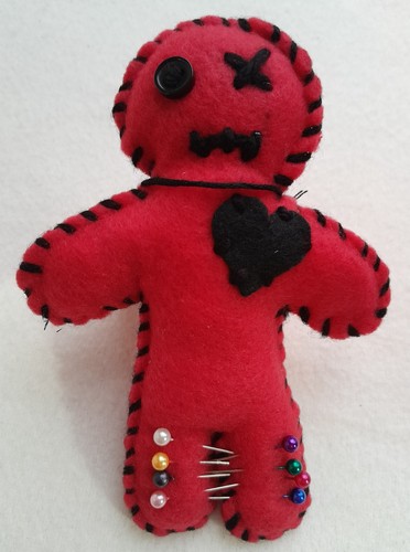 Poppet voodoo doll - poppet/voodoo, red