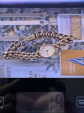 Accurist 9ct Gold Ladies Watch, Diamond Set