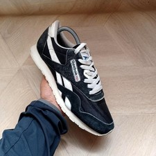 Reebok Classic Trainer Black UK8 Low Mens Sneaker Shoe S10403