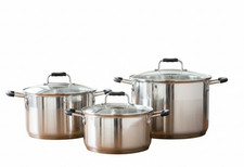 3 Pcs Stainless Steel Deep