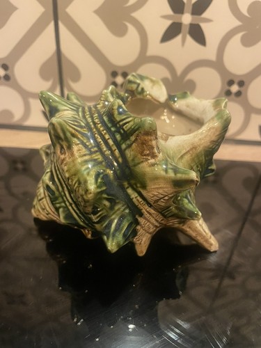 Vintage ceramic seashell - ceramic,