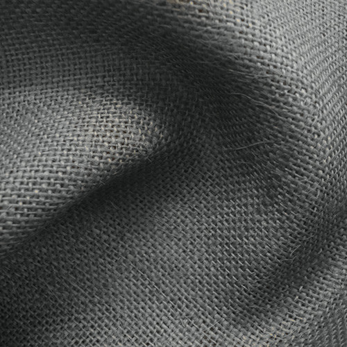 Wide hessian fabric - wide, grey