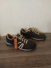 Skechers Grand Jams Replenish Lace Up Black Suede & Tan Size 9 46392     